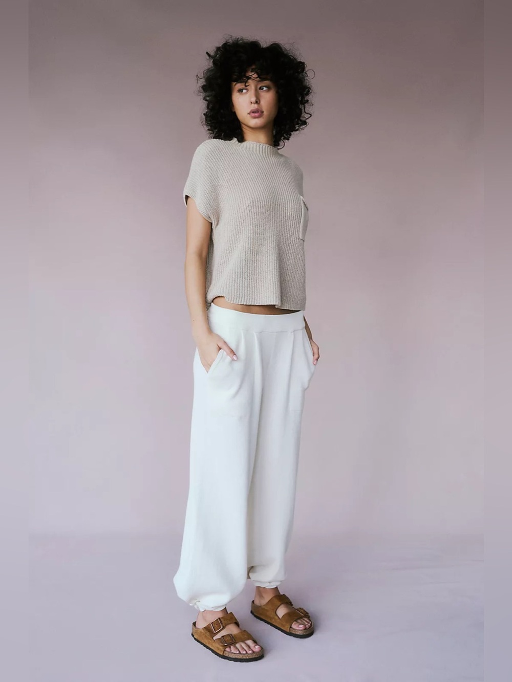 Free People Freya Sweater Top In Oatmeal Bone Size Small - Picture 5 of 11